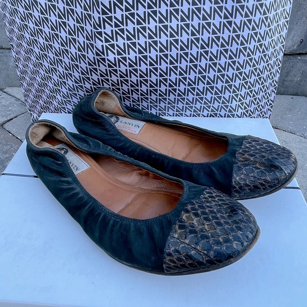 Lanvin ballet flat shoe size unknown between 38 - 39.5